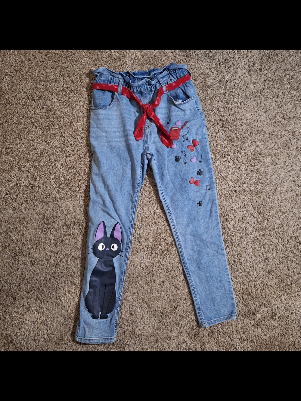 Her Universe Studio Ghibli Kiki's Delivery Service Jiji Paperbag Jeans MD